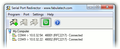 Serial Port Redirector Screenshot